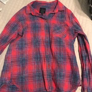red and blue flannel